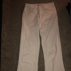 Zara beige flare jeans